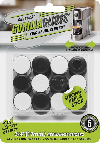 Vista 7 de GorillaGlides Deslizadores de Silla de 1 Pulgada/Protectores de Piso para Muebles (16 Deslizadores de Muebles) Autoadhesivos, con Tornillo