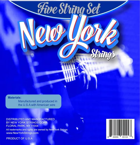 Vista 2 de NYSB65 - Bajo eléctrico de níquel herido - 5 cuerdas - Innovación - Calidad - Los New York Strings son una sinfonía de cuerdas - Fabricado