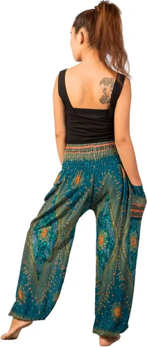 Vista 2 de Lofbaz Harem Pantalones para Mujer S-4XL Plus Hippie Yoga Floral Boho Lounge Ropa