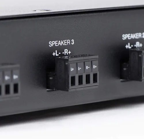 Vista 6 de OSD Audio Selector de altavoces 4X con resistencia de control de volumen Audiófilo - RSVC4