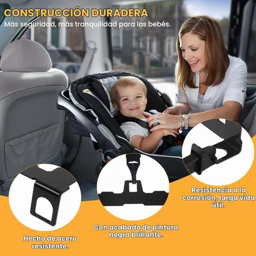 Vista 4 de Kit de anclaje de pestillo de asiento de automóvil – Convierte los autos más antiguos a una interfaz de compatibilidad ISOFIX, adaptador