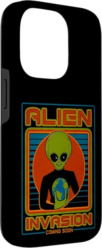 Vista 45 de Funda para iPhone 13 Pro Max Alien Invasion 1984 Tech Noir Distopía