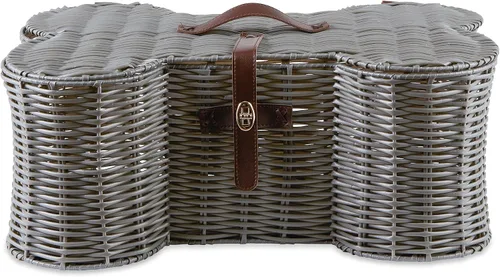 Vista 9 de Bone Dry Pet Storage Collection - Cesta de juguetes, tamaño mediano, 21 x 13 x 8 pulgadas, mimbre de plástico beige