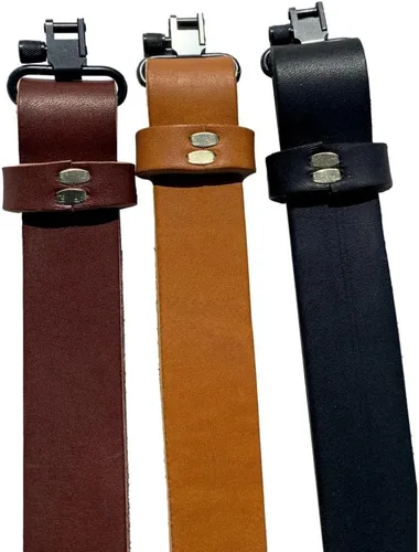 Vista 3 de True Latigo - Eslinga para rifle de cuero, ajustable, hecha a mano en los Estados Unidos