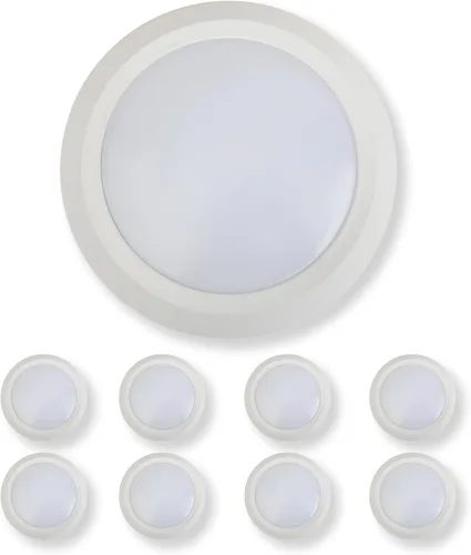 Vista 8 de Vivio Lighting Paquete de 2 luces LED de disco de 5/6 pulgadas, superficie regulable, montaje empotrado, luz de techo para cocina, sala de estar