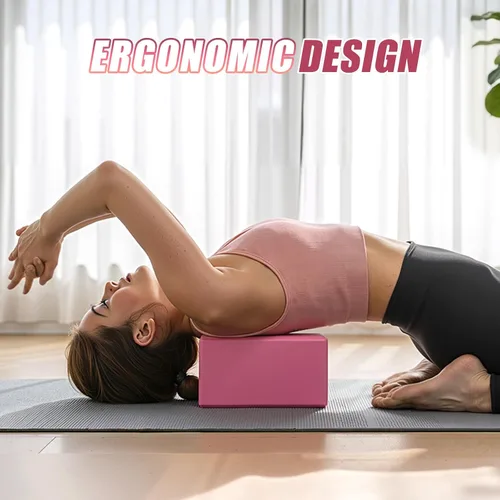 Vista 4 de ALongSong Kit de pilates para mujer, anillo de pilates de silicona de 13.7 pulgadas con 5 bandas de resistencia, 1 pelota de yoga, 1 bloque de yoga