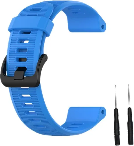 Vista 9 de Muovrto Correa de repuesto para Garmin Forerunner 945/935, correa de silicona para reloj Garmin Fenix 5/Approach S60/Fenix 6