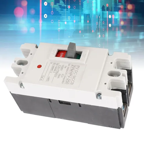 Vista 4 de Interruptor de batería solar, 1000 V de alta ruptura CC resistente a la intemperie disyuntor de caja moldeada 200A 2P cortocircuito de arco corto al