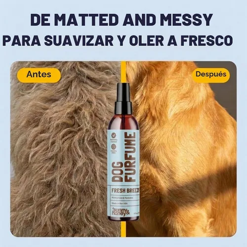 Vista 5 de Sunny & Honey - Perfume en aerosol para perros de larga duración
