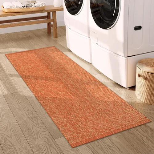 Vista 118 de LEEVAN Alfombra lavable para baño, alfombra tejida negra de 2 x 3 pies para entrada, alfombra de puerta delantera de algodón, alfombras pequeñas