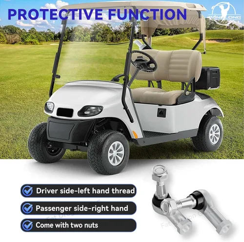 Vista 4 de Panglong EZGO - Juego de extremos de barra de acoplamiento EZGO TXT, 2 piezas, para carritos de golf EZGO TXT, 2001-UP 36V EZGO TXT, incluye lado