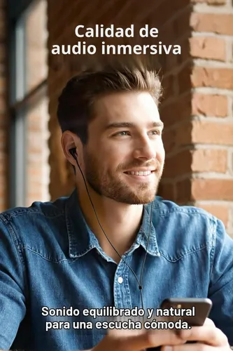 Vista 5 de FUNLOGY Auriculares con cable (0.138 in, negro)