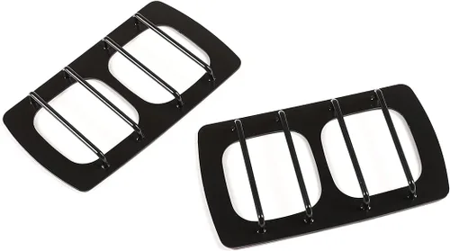 Vista 6 de YIWANG Cubierta de luz trasera negra inoxidable para Land Rover Defender 90 110 2020-2022 (estilo B)