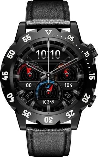 Vista 8 de KAVVO Oyster - Mini reloj inteligente Bluetooth de 1.1 pulgadas para mujer, pantalla AMOLED siempre encendida, bisel giratorio, rastreador