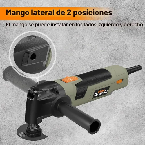 Vista 5 de Herramienta oscilante, 300 W, 6 velocidades, kit de accesorios de 30 piezas