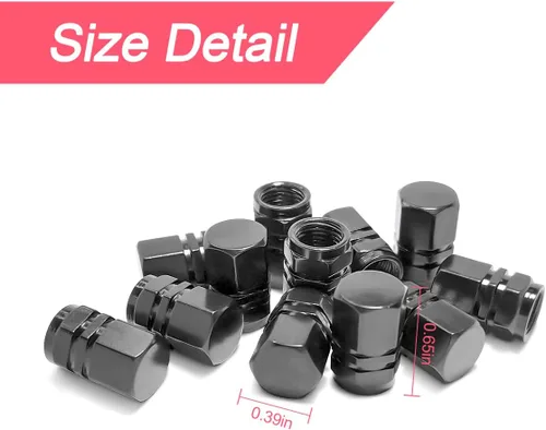 Vista 2 de 12 PCS tapones para válvulas de neumáticos de automóvil, tapas herméticas, universales para automóviles, bicicletas, motocicletas, SUV, accesorios