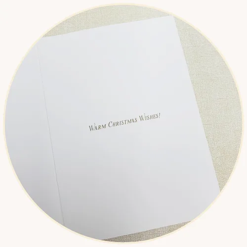 Vista 7 de Punch Studio - Tarjetas navideñas en caja con diseño dimensional de árbol botánico con 12 tarjetas y sobres adornados (44686)
