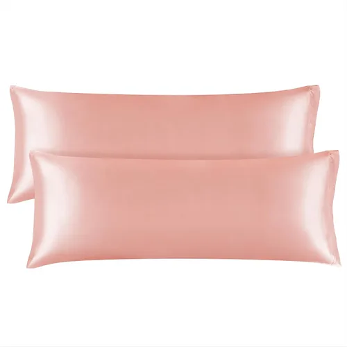 Vista 51 de BEDELITE Funda de almohada de satén para cabello y piel, súper suave y refrescante similar a las fundas de almohada de seda, paquete de 2 con cierre