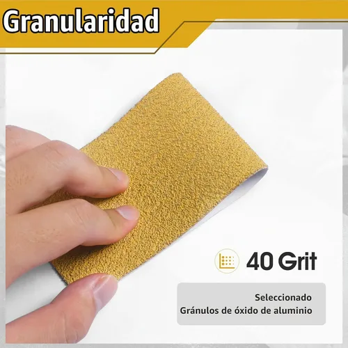 Vista 3 de PSA - Rollo de papel de lija de grano 40, 2-3/4 pulgadas x 20 yardas, papel de lija longboard autoadhesivo con respaldo adhesivo para carpintería