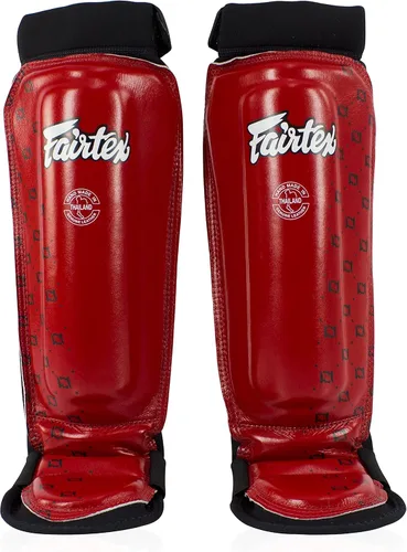 Vista 6 de Fairtex Espinilleras SP6 Muay Thai para hombres, mujeres y niños Espinilleras hechas con material de neopreno y son de primera calidad, ligeras