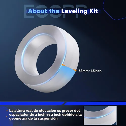 Vista 4 de ECCPP Kit de nivelación delantera de 2 pulgadas para Dodge 1994-2018