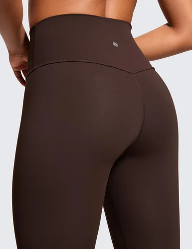 Vista 69 de CRZ YOGA Leggings de entrenamiento para mujer con sensación de desnudez cepillada de 25 pulgadas, pantalones de yoga de compresión de cintura alta