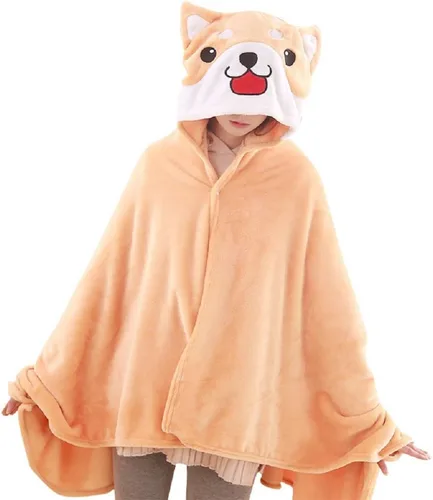 Vista 4 de Coriresha - Sudadera con capucha para niños, estilo perro, con orejas de perro en 3D y cola de perro, manga larga
