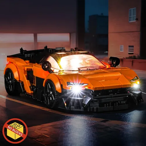 Vista 6 de BrickBling Luz LED compatible con Lego Speed Champions McLaren W1 77257 - No viene con coche (77257)