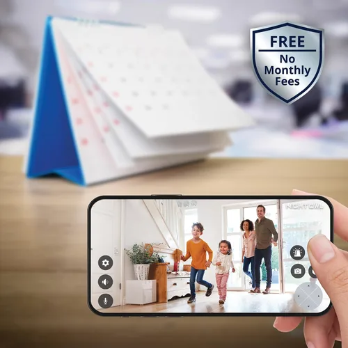 Vista 7 de Night Owl Cámaras de 1080p con batería sin cables con concentrador y microSD de 64 GB, alertas de movimiento, visión remota, sin tarifas mensuales