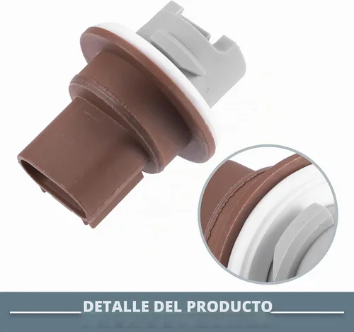Vista 6 de Soporte de enchufe de luz de señal de estacionamiento y giro No.68030801AA para Dodge Grand Caravan 2011-2020 marrón (juego de 2)