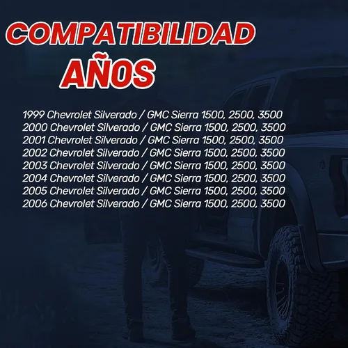 Vista 3 de Master Tailgaters Bisel negro para portón trasero con cámara de respaldo de repuesto para Chevrolet Silverado/GMC Sierra (1999-2006) IP68