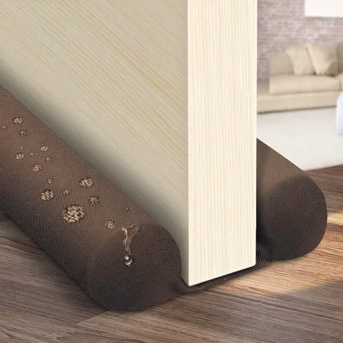 Vista 8 de Topes dobles para puertas impermeables, tamaño ajustable de 30" a 36", protectores de corrientes de aire, bloqueador de ruido, bloqueador de brisas
