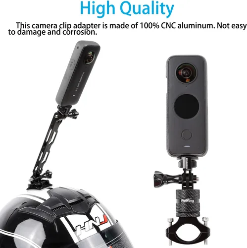 Vista 6 de PellKing Adaptador de 1/4 "con cabeza de tornillo de montaje de cámara, adaptador de conversión de trípode de aleación de aluminio CNC para Insta360
