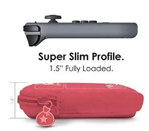 Vista 3 de Controller Gear Protective Portable Neoprene Travel Carry Case Compatible with Nintendo Switch and Switch Lite - Animal Crossing - Quilted Tone.