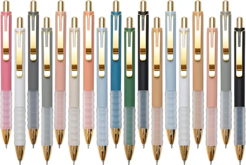 Vista 8 de Bolígrafos Esferográficos 18 piezas, Punta Media, Escritura Suave, Bolígrafos a Granel, Tinta Negra, 3/64 de Pulgada (1.0 mm), Bolígrafos
