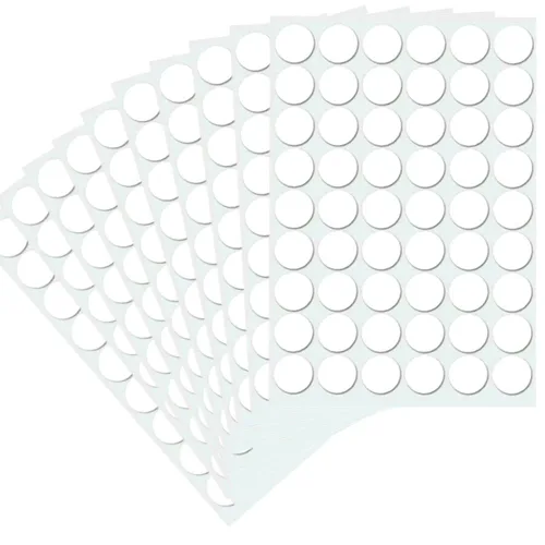 Vista 5 de Calcomanías autoadhesivas para agujeros de tornillo, 504 unidades, tapas autoadhesivas de 0.51 pulgadas/0.512 in, a prueba de polvo, para tornillos