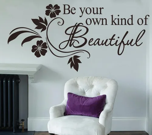 Vista 4 de Be Your Own kind of Beautiful", calcomanía de pared, COMINHKPR91952