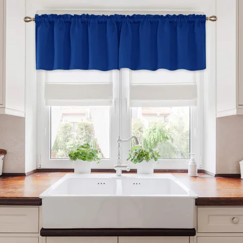 Vista 97 de Deconovo Cortinas opacas, aislamiento térmico, dobladillo para barra, reducción de ruido, certificado Oeko-TEX, cortinas de oscurecimiento