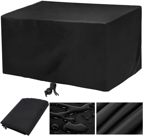 Vista 11 de Cubiertas para muebles de patio, cubierta impermeable para sofá al aire libre de 48 x 36 pulgadas, cubierta para juego de comedor al aire libre