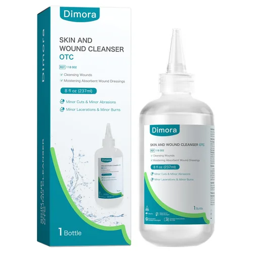 Vista 11 de Dimora Limpiador Antiséptico Portátil de Primeros Auxilios, Limpiador Antimicrobiano de Piel y Heridas de Venta Libre para Cortes, Abrasiones