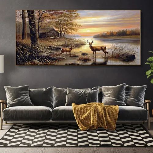 Vista 14 de 3 piezas enmarcadas de arte para pared, acuarela, plantas tropicales, cactus del desierto, impresión en lienzo para dormitorio, baño, flores