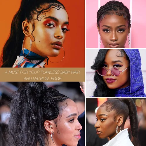 Vista 7 de BEPARTNER Bandas elásticas de peluca para encaje frontal - Envoltura de borde para colocar la línea del cabello Correa frontal