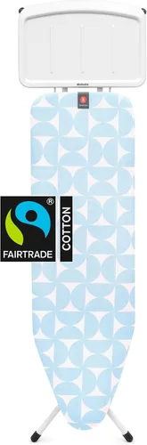 Vista 14 de Brabantia Tabla de planchar cómoda con soporte para plancha de vapor sólido Mediano (talla B) Funda negra de mezclilla de comercio justo Denim