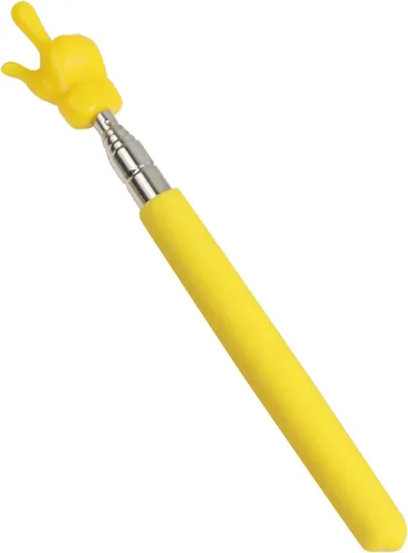 Vista 8 de Puntero telescópico para profesores con dedos, puntero de enseñanza para aula, puntero retráctil de mano de metal de longitud extendida de 21.65