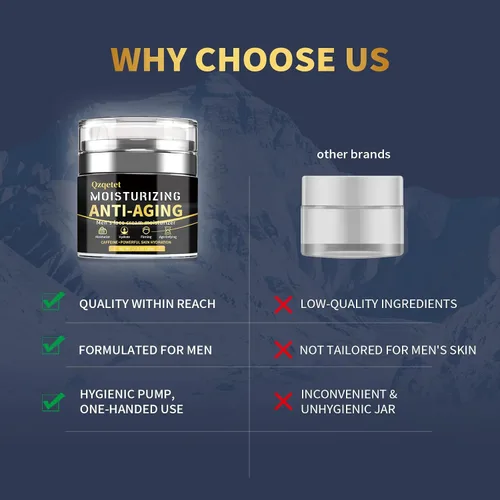 Vista 7 de Crema facial para hombre, antienvejecimiento, crema hidratante facial para hombre, loción facial con colágeno, retinol y ácido hialurónico, cuidado