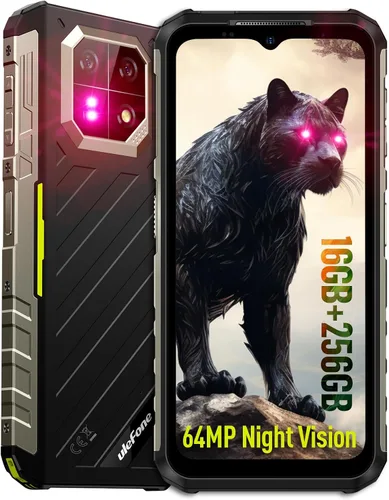 Vista 9 de Ulefone Armor 22 Teléfono resistente, IP68/IP69K, cámara de gran angular de 64MP y cámara de visión nocturna de 64MP, pantalla FHD+ de 6.58” 120Hz