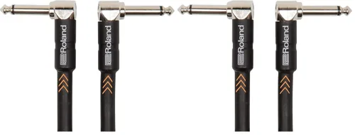 Vista 4 de Roland Black Series - Cable de instrumento recto/recto, conector de 1/4 de pulgada, 25 pies