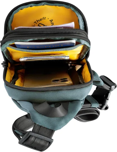 Vista 7 de Travelon Eslinga compacta antirrobo The Voyages Azul Pizarra