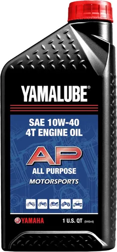 Vista 4 de Yamaha Yamalube 10W-40 Aceite de motor para todo uso - 1 galón, #LUB-10W40-AP-04