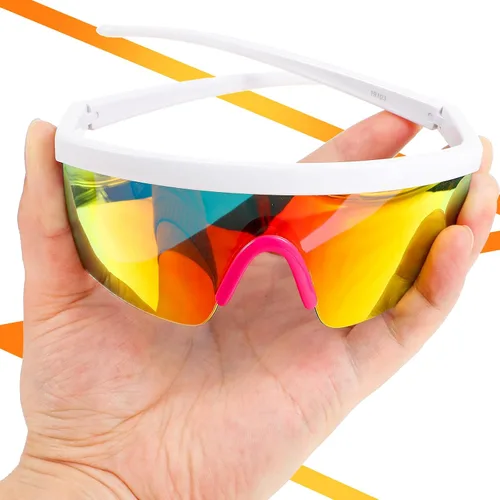 Vista 6 de 3 pares de lentes de sol deportivos de verano, protección UV, polarizados, resistentes al viento, ciclismo, béisbol, para hombres y mujeres, pesca